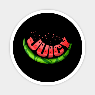 Watermelon Is Juicy And Tasty. Vegetarian - Go Vegan Magnet